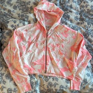 Nike tie dye zip up hoodie size S
